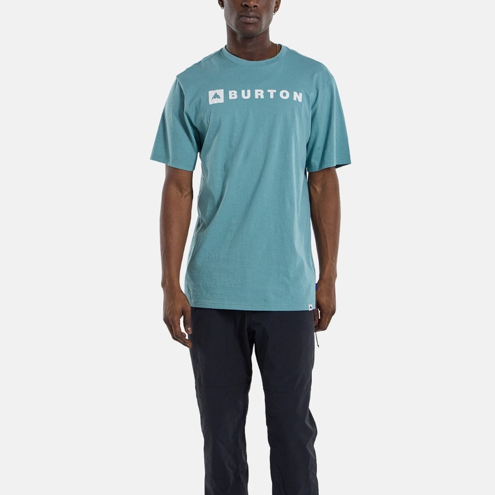 Organic Cotton Burton Horizontal Mountain Short Sleeve T-Shirt - Picture 2 of 5